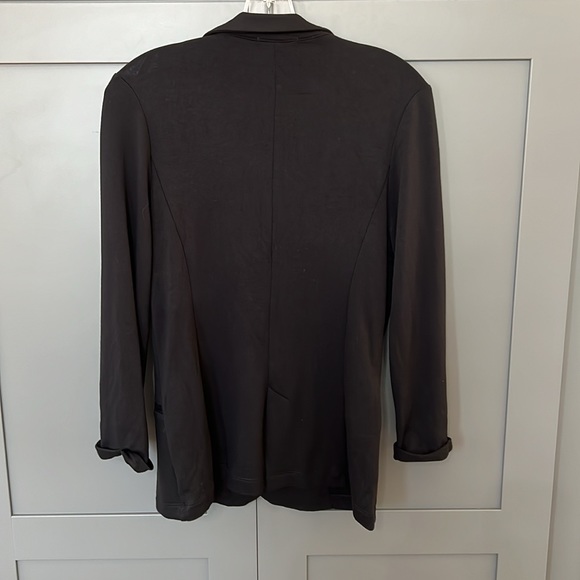 {Le Lis}Sz S Black French Terry Cloth Single Button Closure Blazer - Picture 5 of 7